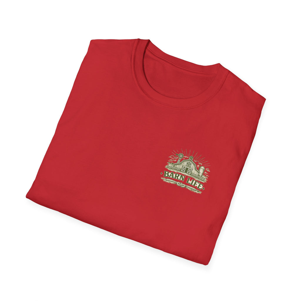Raising The Barn T-Shirt — Rustic Farm Life Graphic Tee