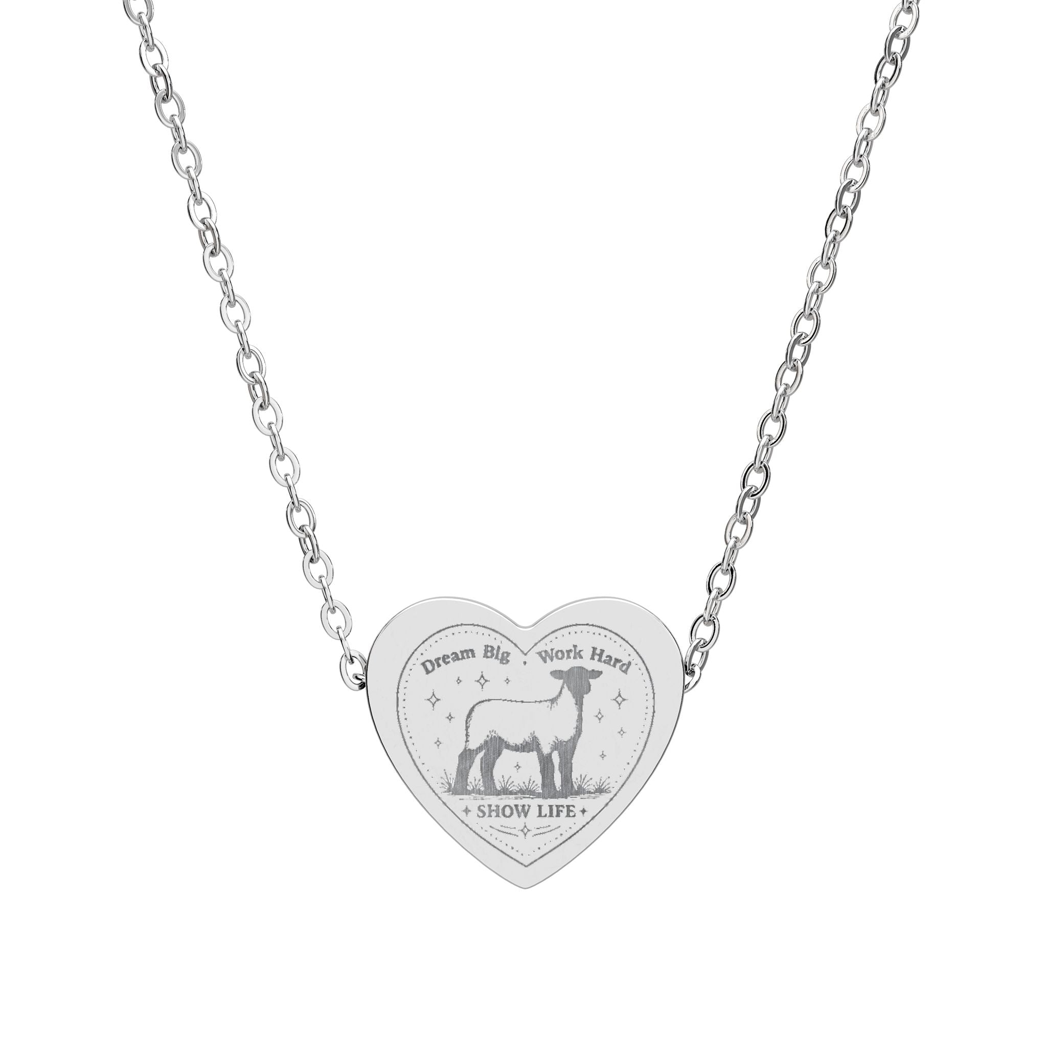 Show Girl Heart Necklace