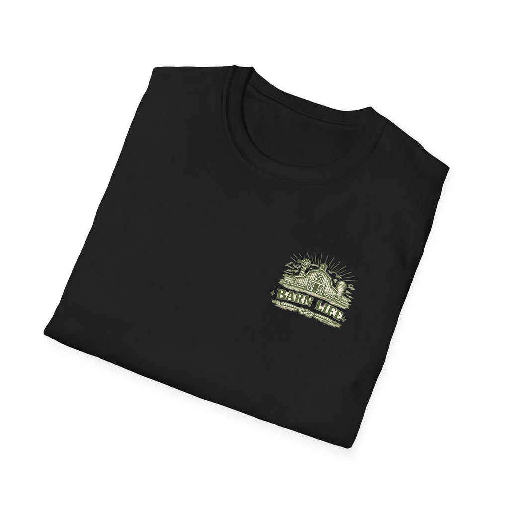 Raising The Barn T-Shirt — Rustic Farm Life Graphic Tee