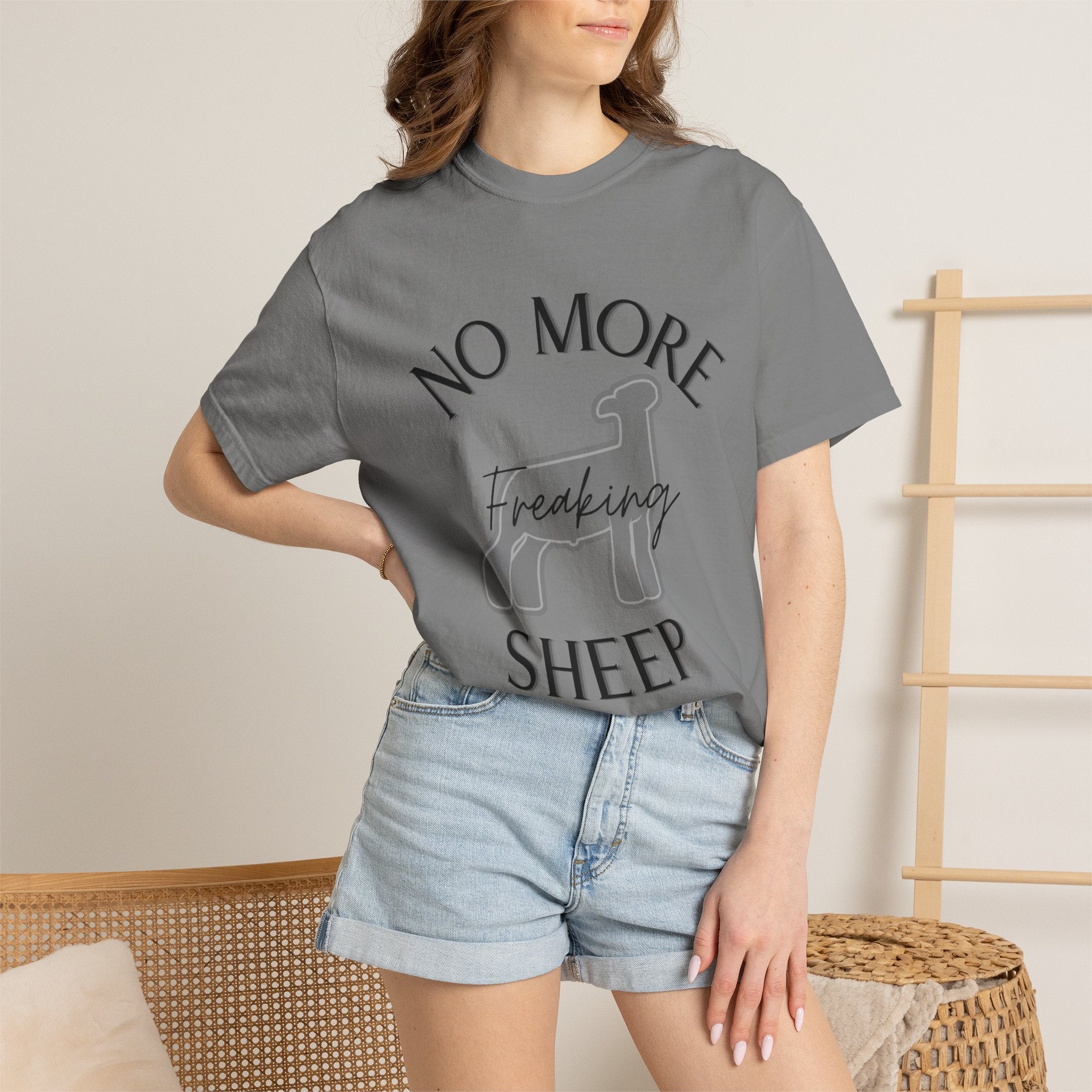 No More Freaking Sheep Shirt | Funny Livestock Tee | Show Sheep Dad Shirt | 4H & FFA Farm Humor Shirt