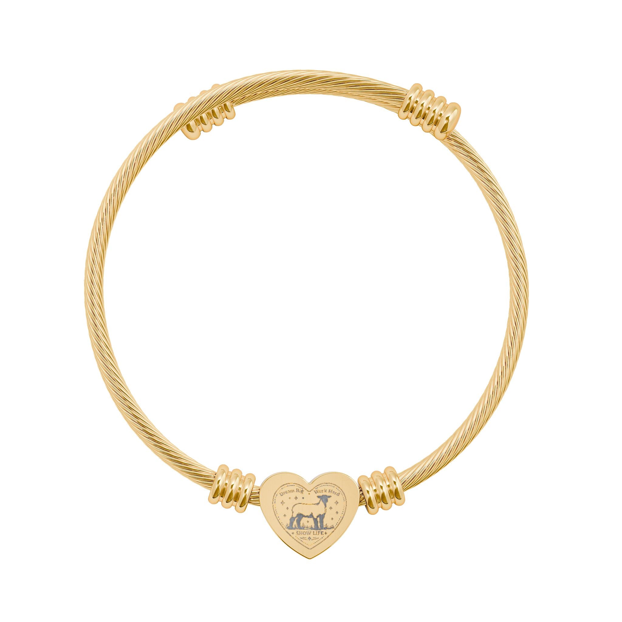 Heart Cuff Show Girl Bracelet