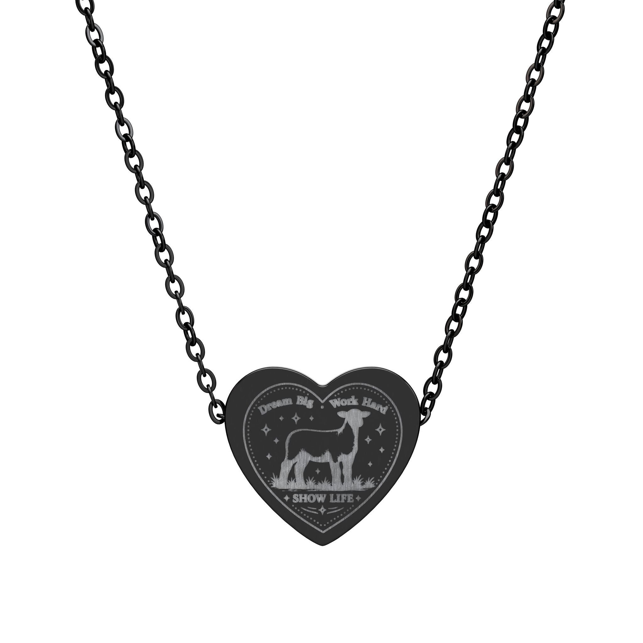 Show Girl Heart Necklace