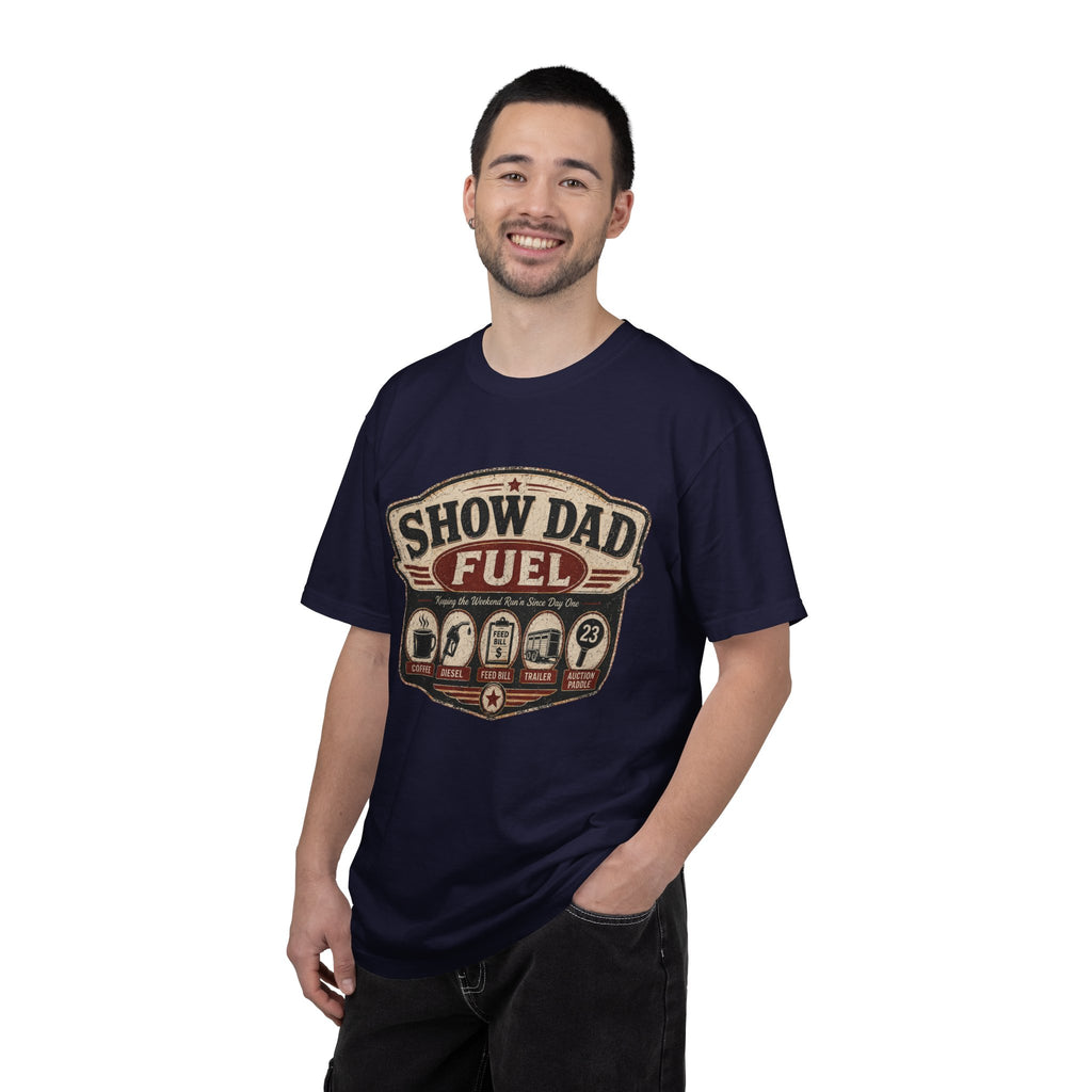 Show Dad Fuel Shirt | Funny Livestock Dad Tee | Stock Show Dad Shirt | 4H & FFA Father’s Day Gift | Farm Dad Western Tee