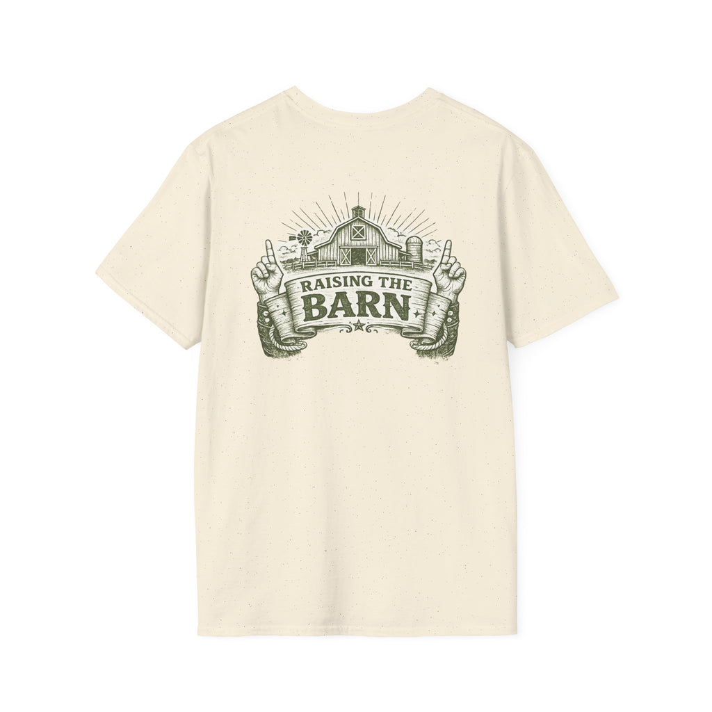 Raising The Barn T-Shirt — Rustic Farm Life Graphic Tee