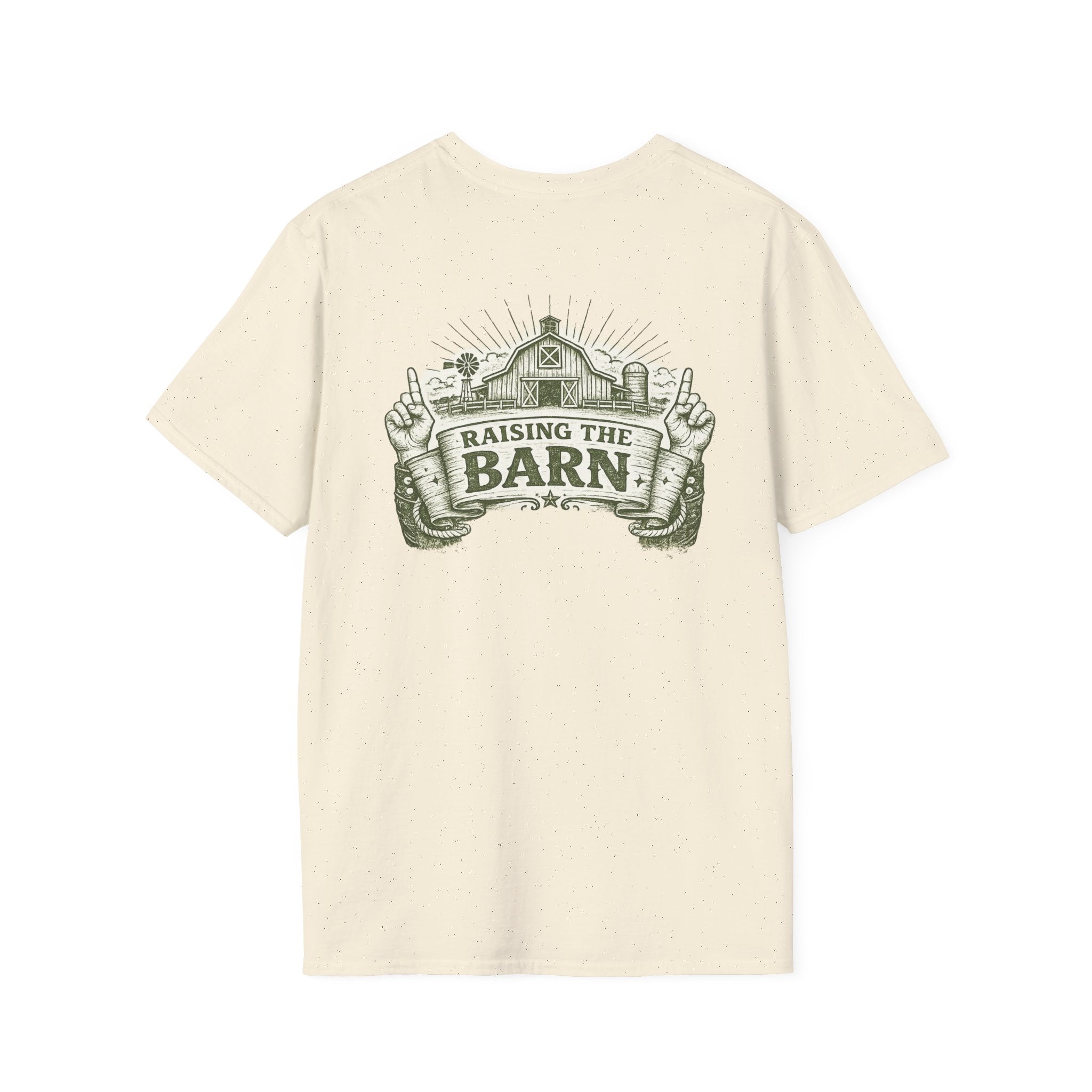 Raising The Barn T-Shirt — Rustic Farm Life Graphic Tee
