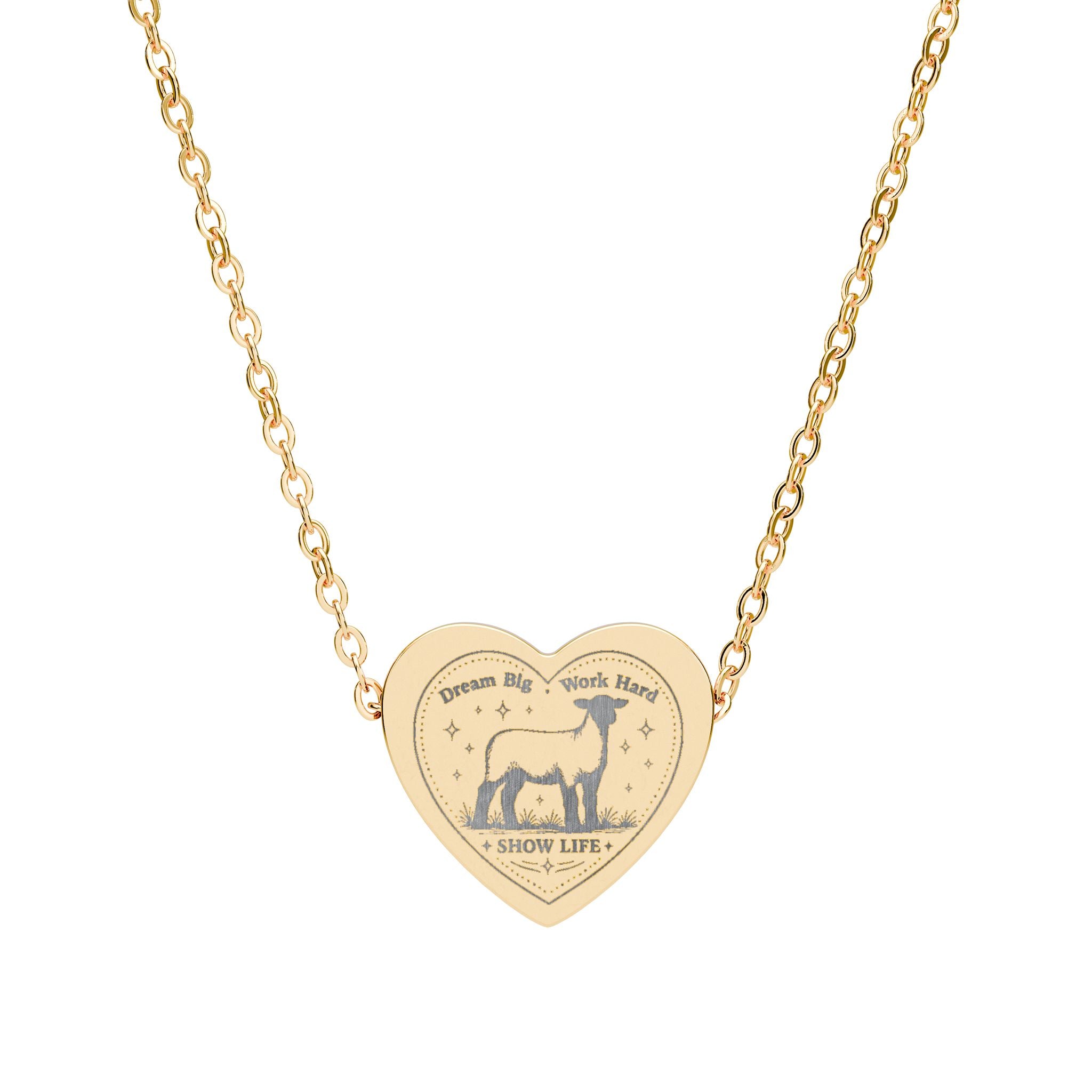 Show Girl Heart Necklace