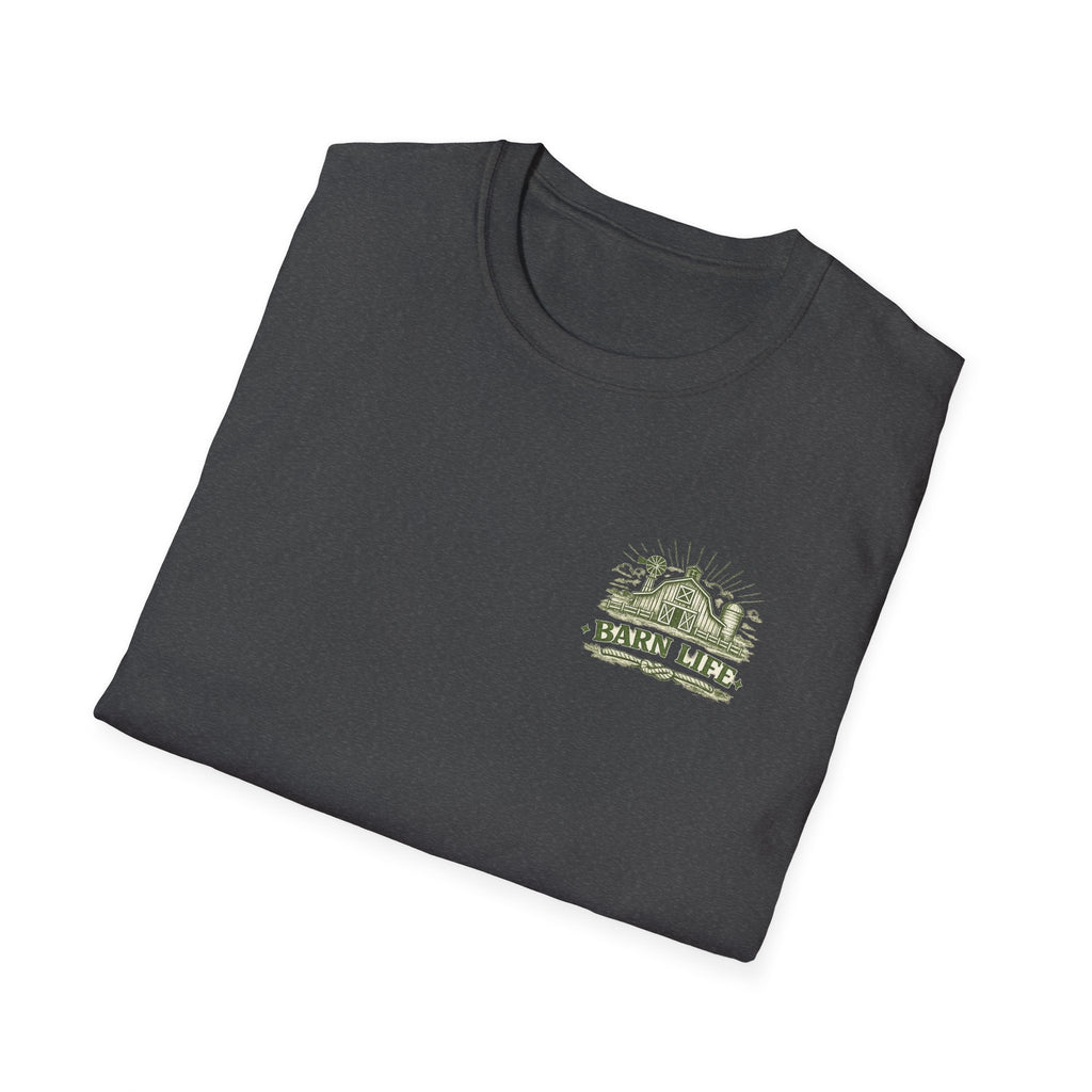 Raising The Barn T-Shirt — Rustic Farm Life Graphic Tee