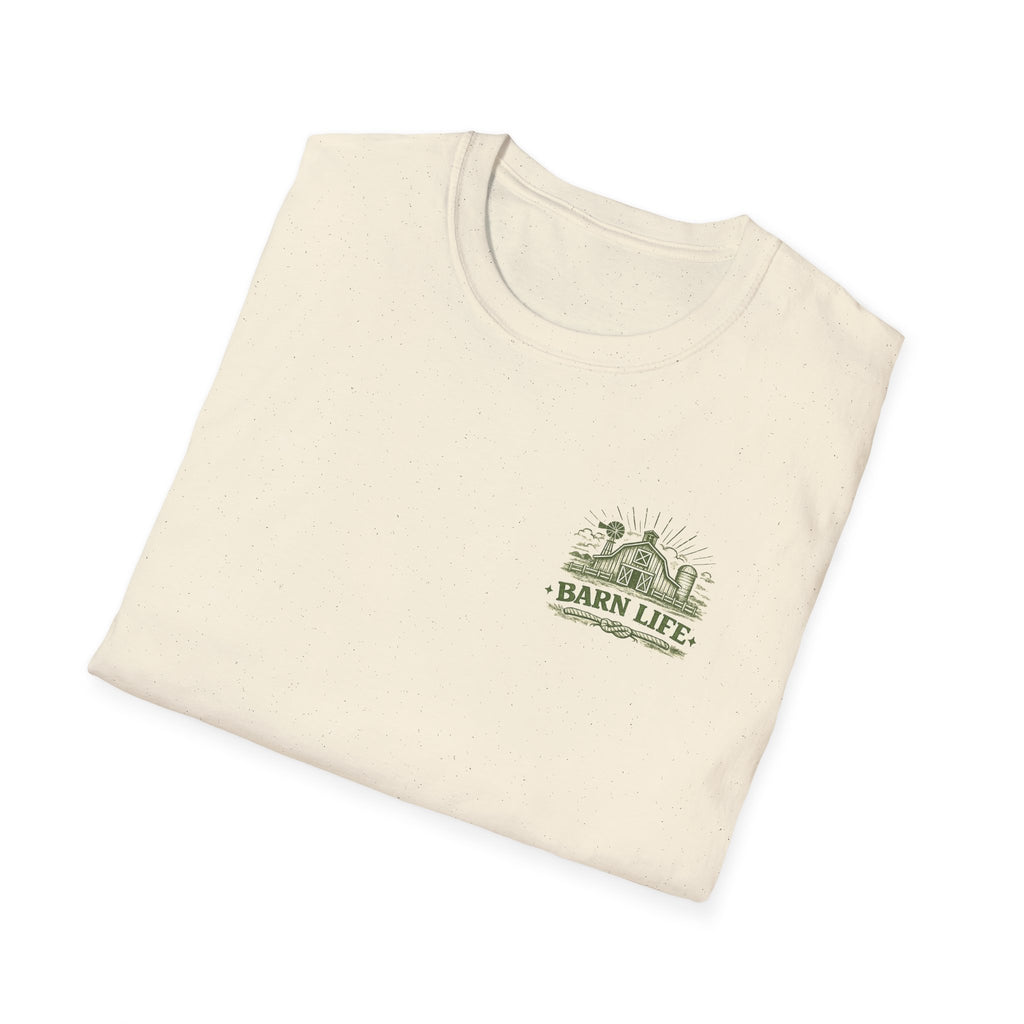 Raising The Barn T-Shirt — Rustic Farm Life Graphic Tee