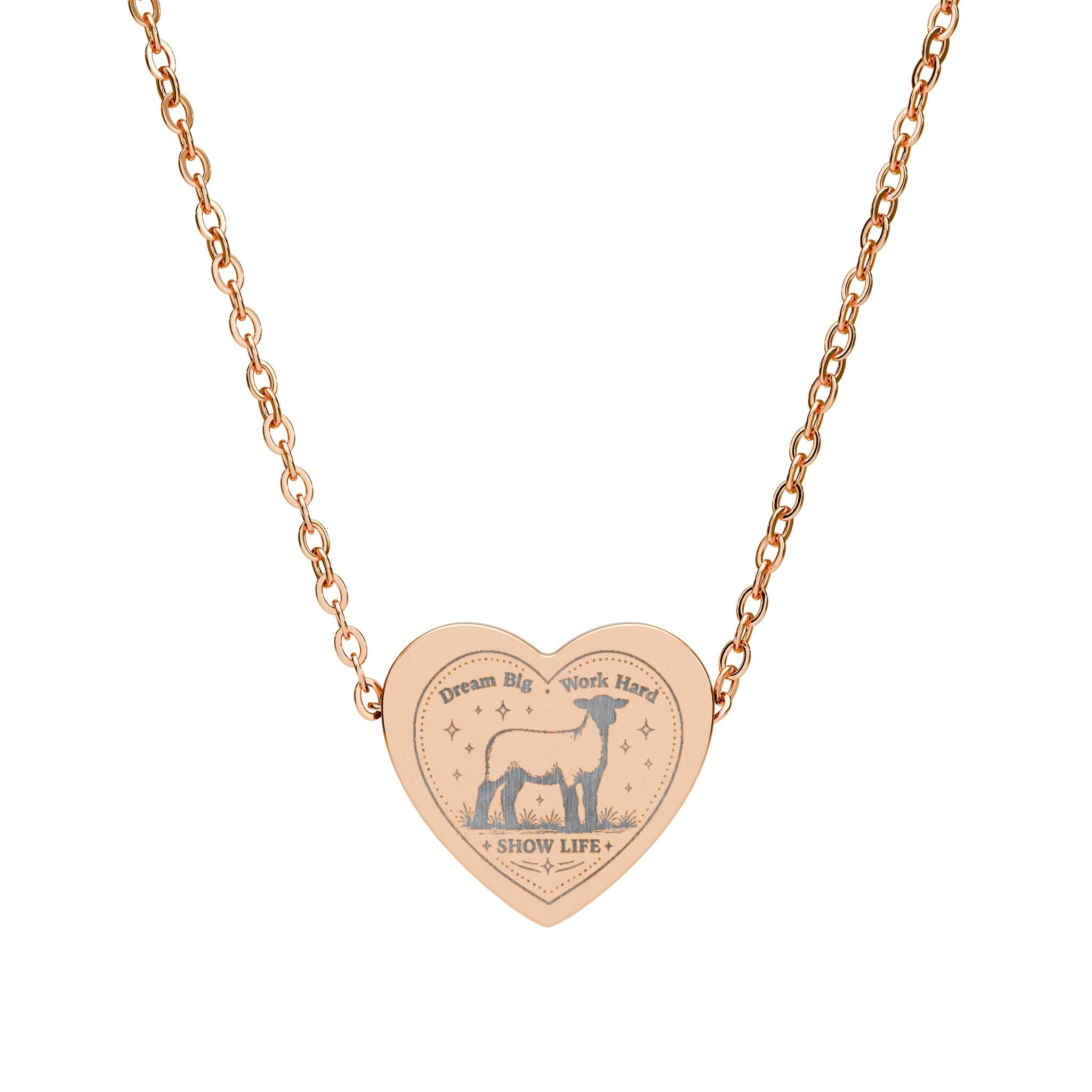 Show Girl Heart Necklace