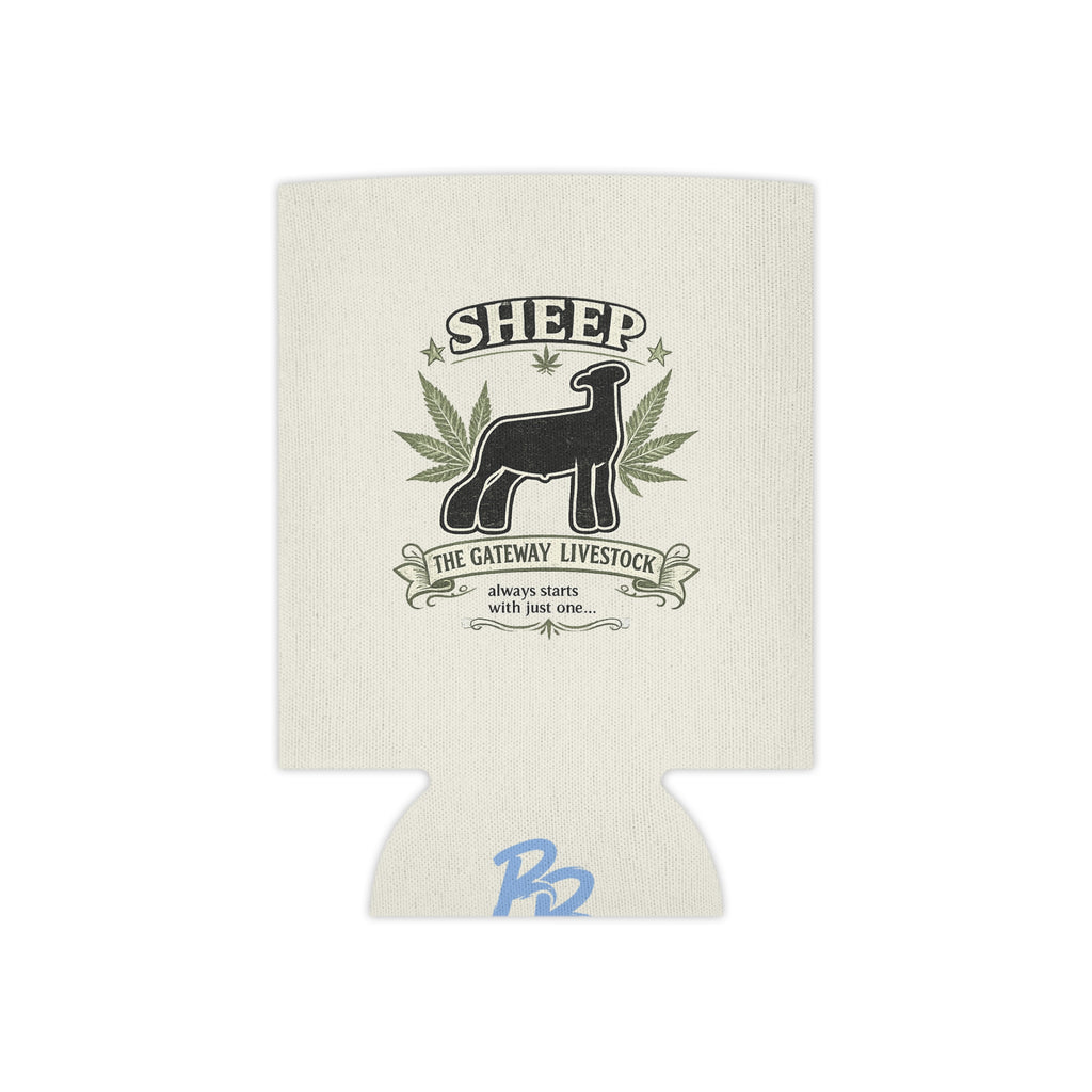 Sheep Can Cooler – Rustic Farm Humor 'Sheep: The Gateway Livestock' Beverage Koozie