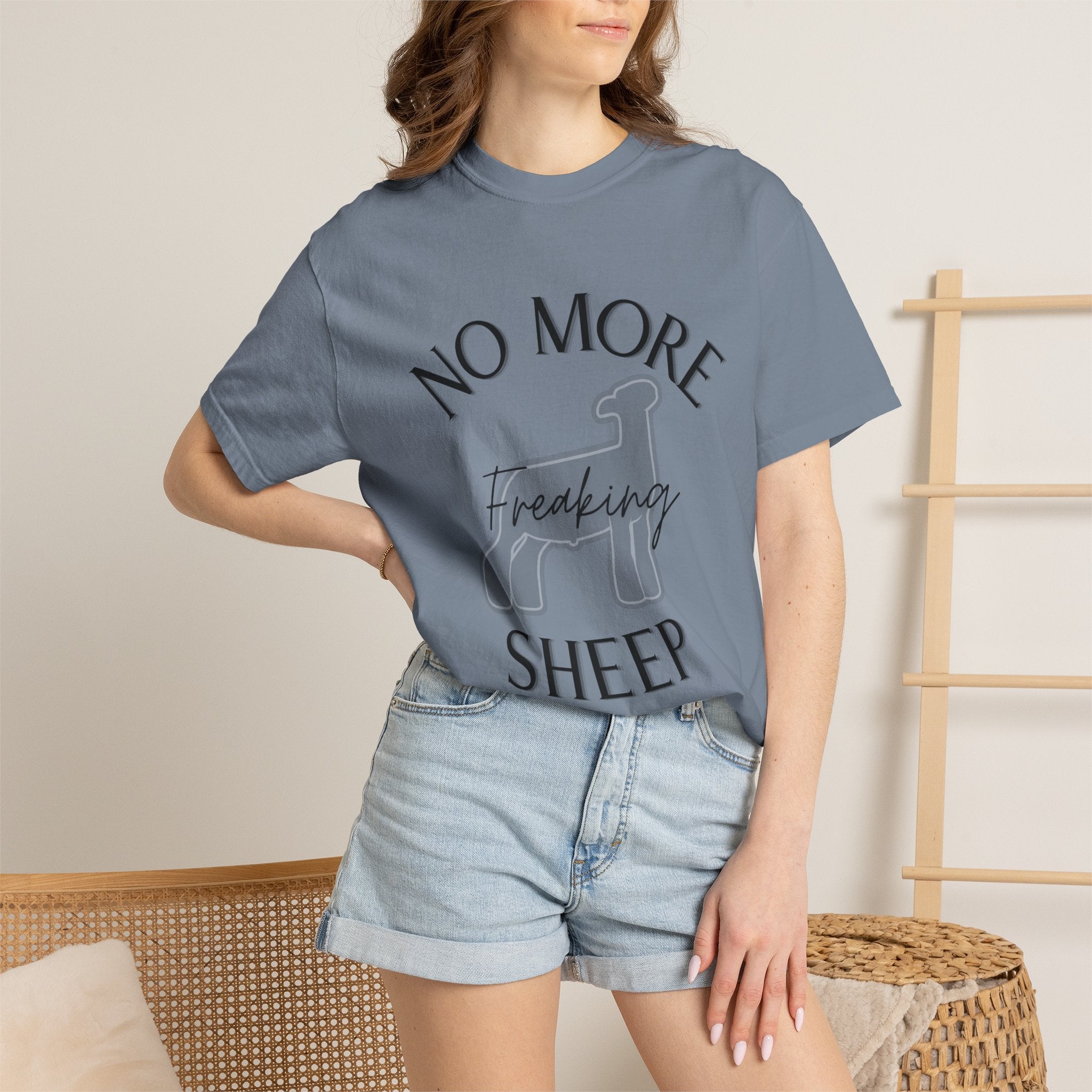 No More Freaking Sheep Shirt | Funny Livestock Tee | Show Sheep Dad Shirt | 4H & FFA Farm Humor Shirt