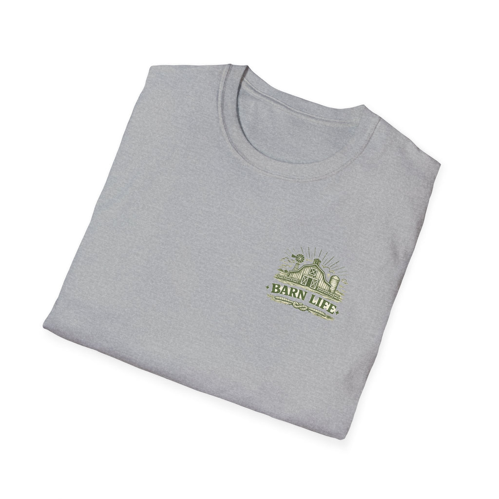 Raising The Barn T-Shirt — Rustic Farm Life Graphic Tee