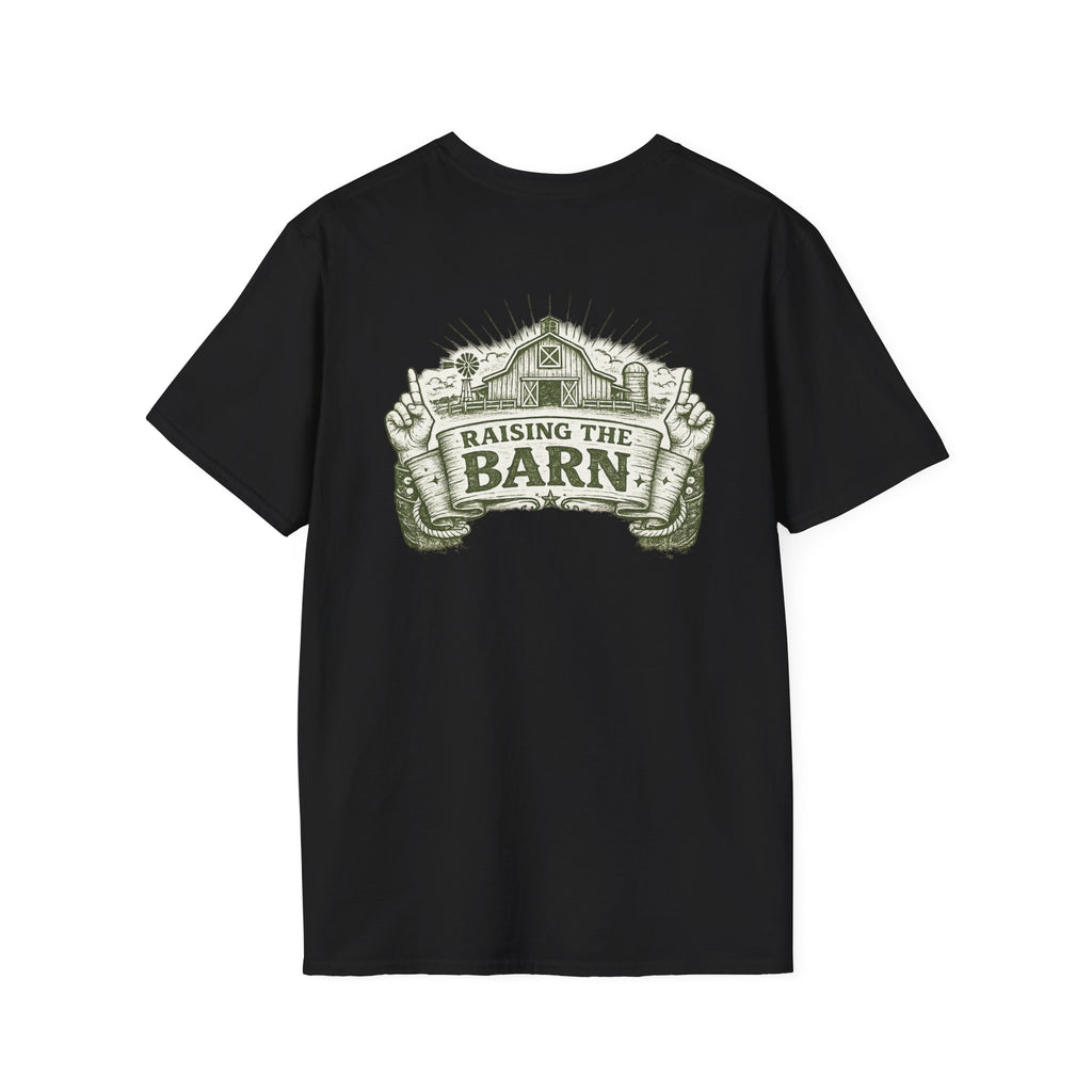Raising The Barn T-Shirt — Rustic Farm Life Graphic Tee