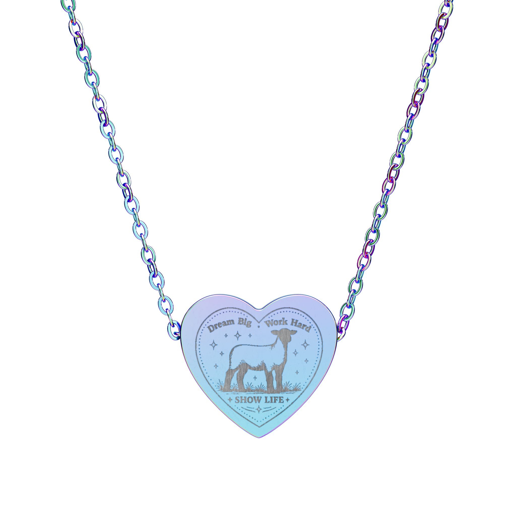 Show Girl Heart Necklace