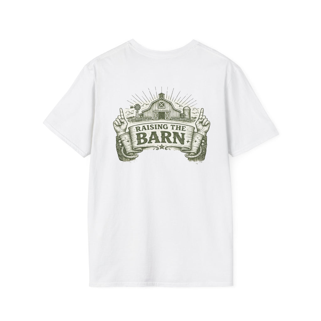 Raising The Barn T-Shirt — Rustic Farm Life Graphic Tee