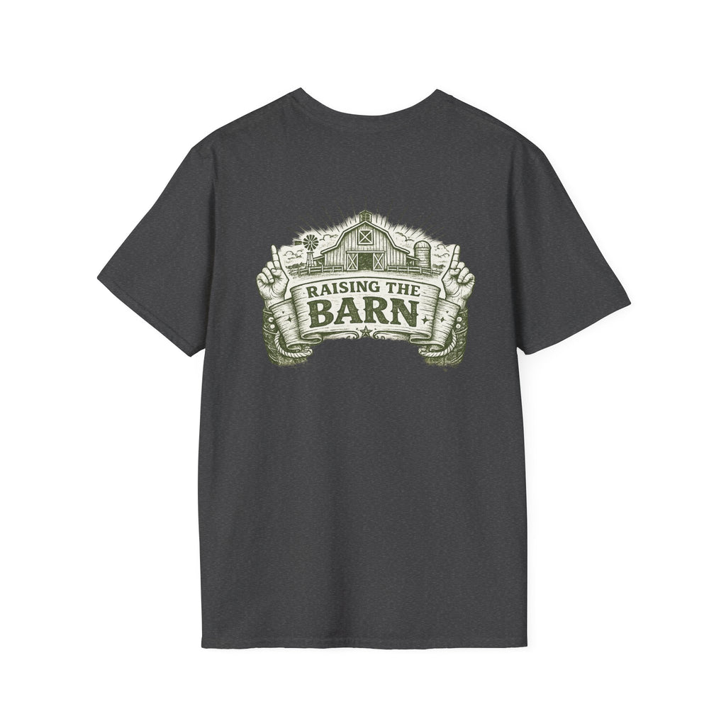 Raising The Barn T-Shirt — Rustic Farm Life Graphic Tee