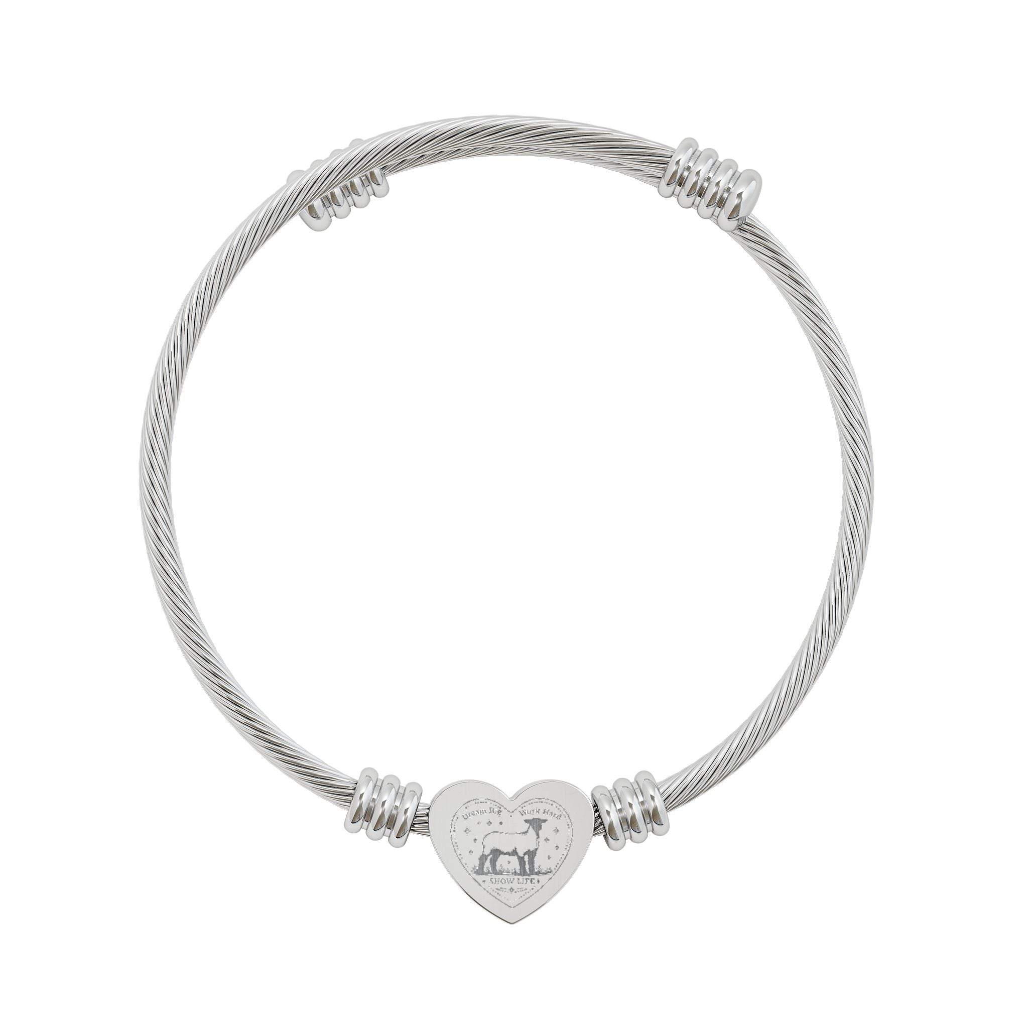 Heart Cuff Show Girl Bracelet