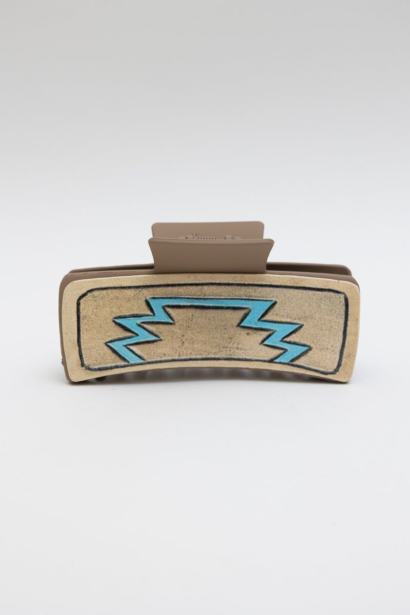 Turquoise Rodeo Hair Claw Clip