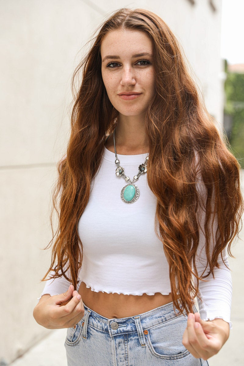 Desert Bloom Turquoise Necklace