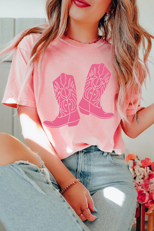 Pink Boots Graphic Tee